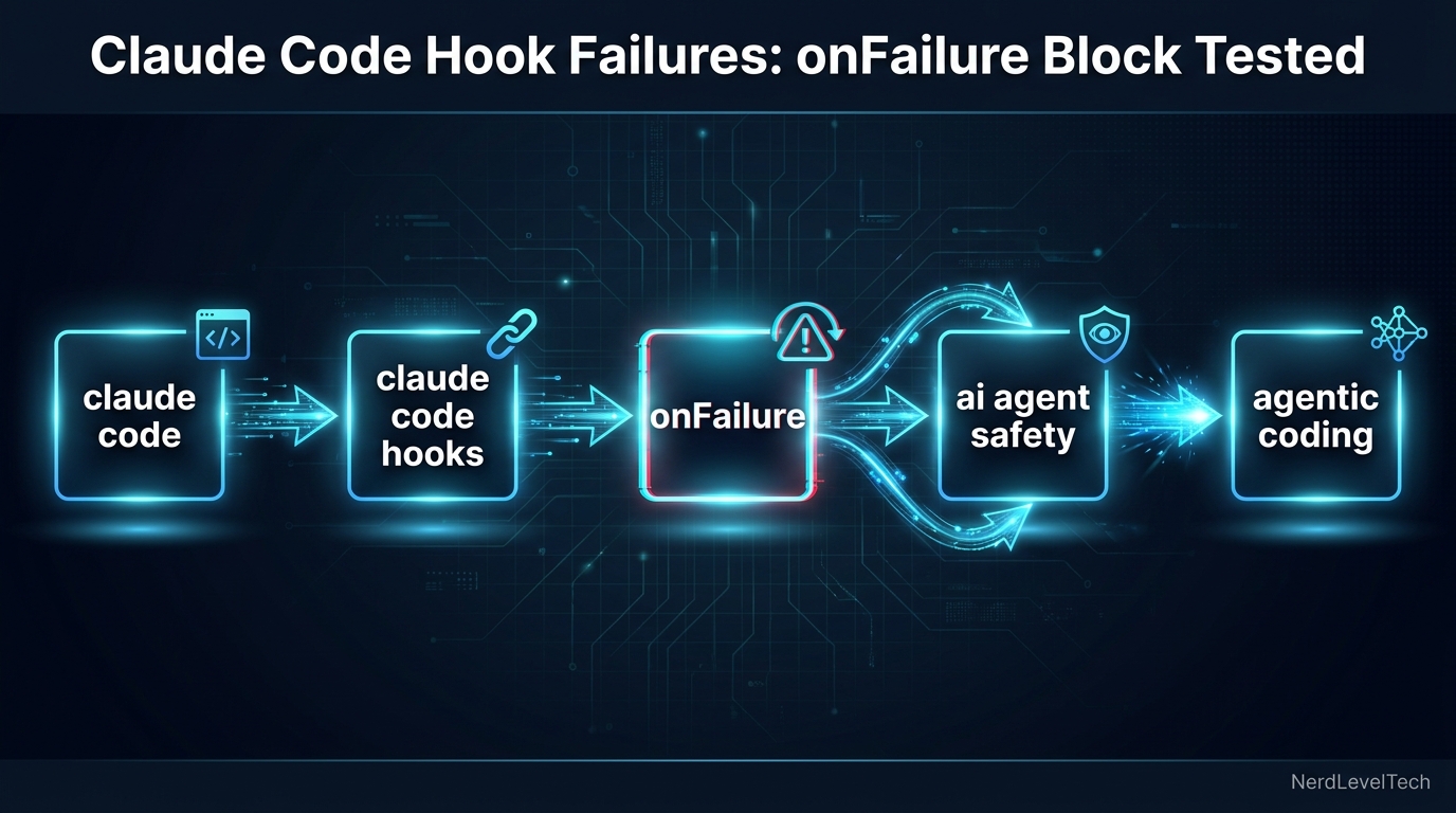 صورة غلاف: إخفاقات Claude Code Hook: تم اختبار كتلة onFailure