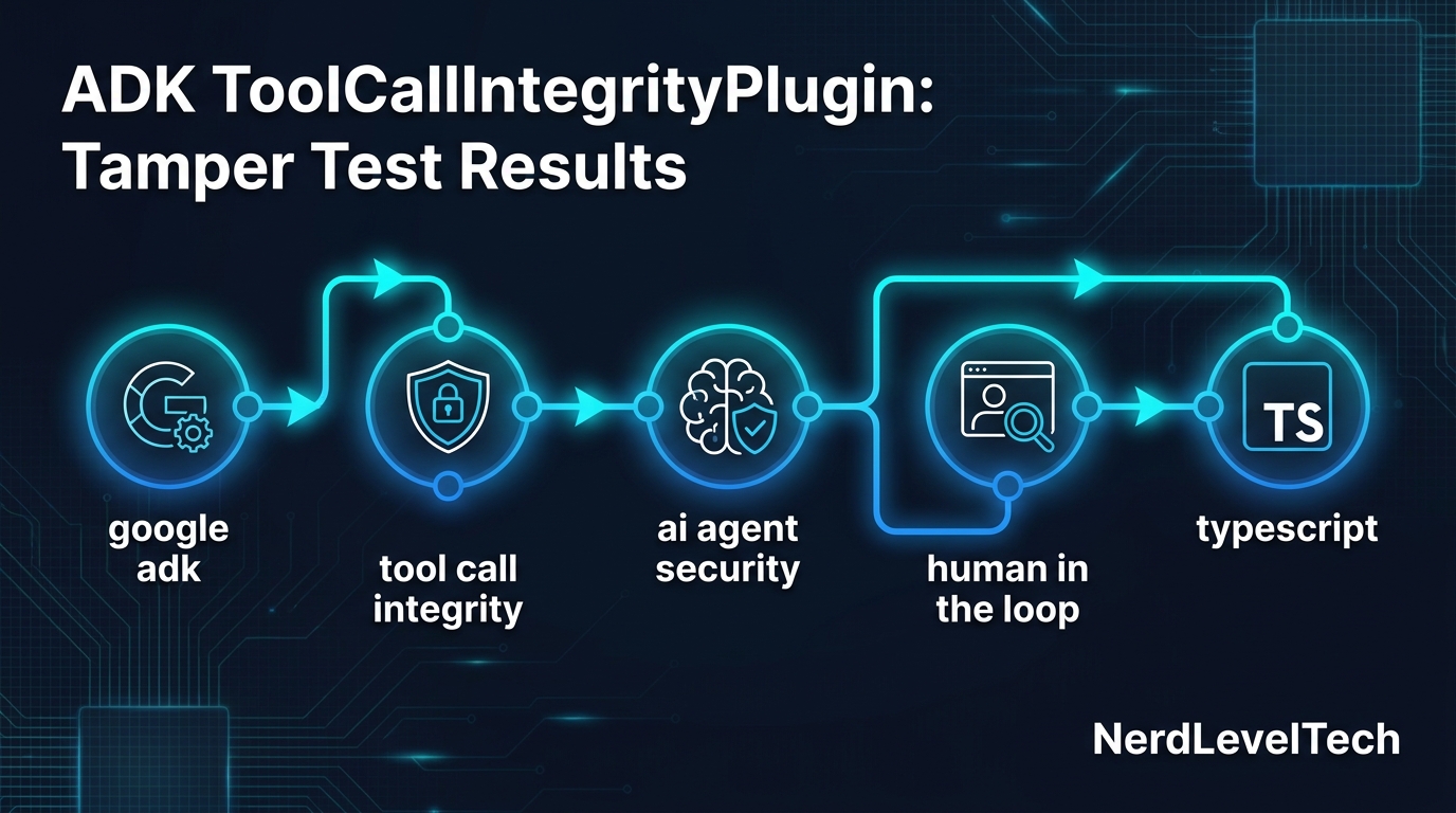 ADK ToolCallIntegrityPlugin: Tamper Test Results